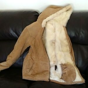 Vintage fur lined jacket